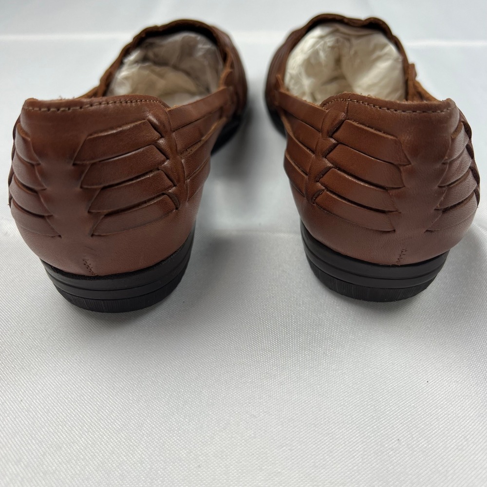 Softspots Trinidad‎ Brown Woven Leather Flats Comfort Slip On Loafers Size 10 M - Picture 5 of 11